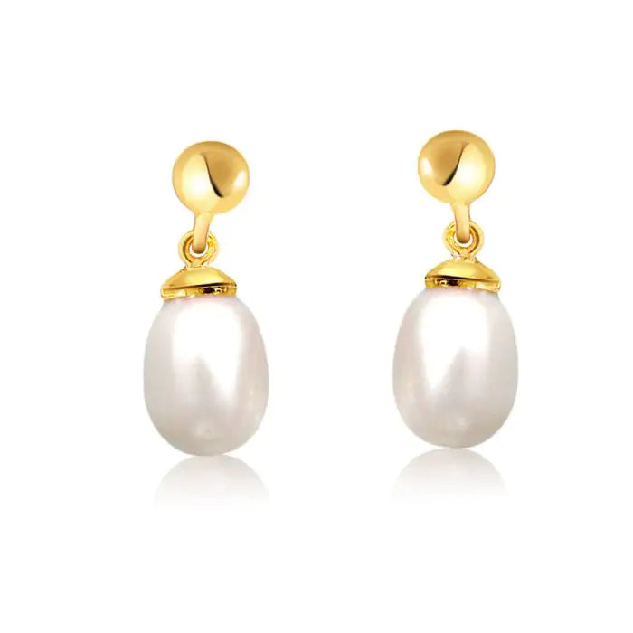 Order Surat Diamonds Pearl Drop Earrings online at lowest prices in ...