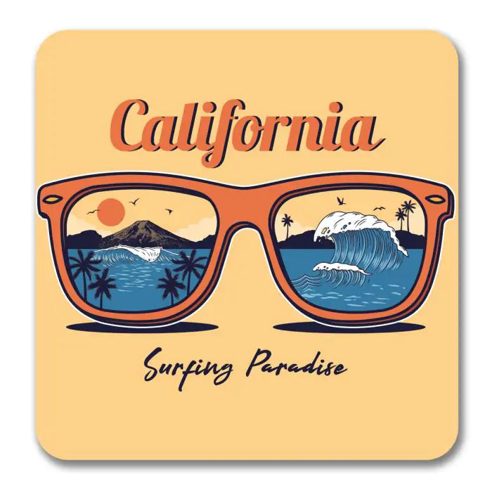 Surfing Paradise California Souvenir Magnet